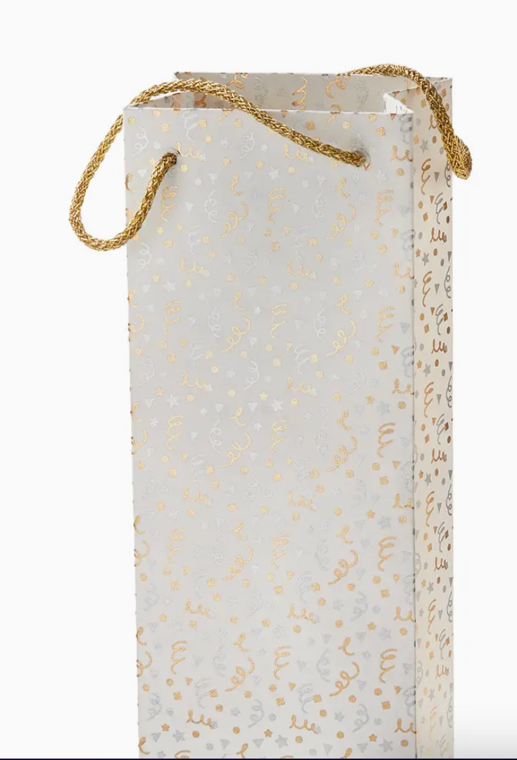 Tag Metallic Wine Bag