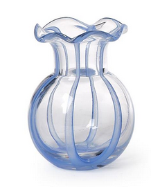 Two's Company Ruffled Ribbon Vase