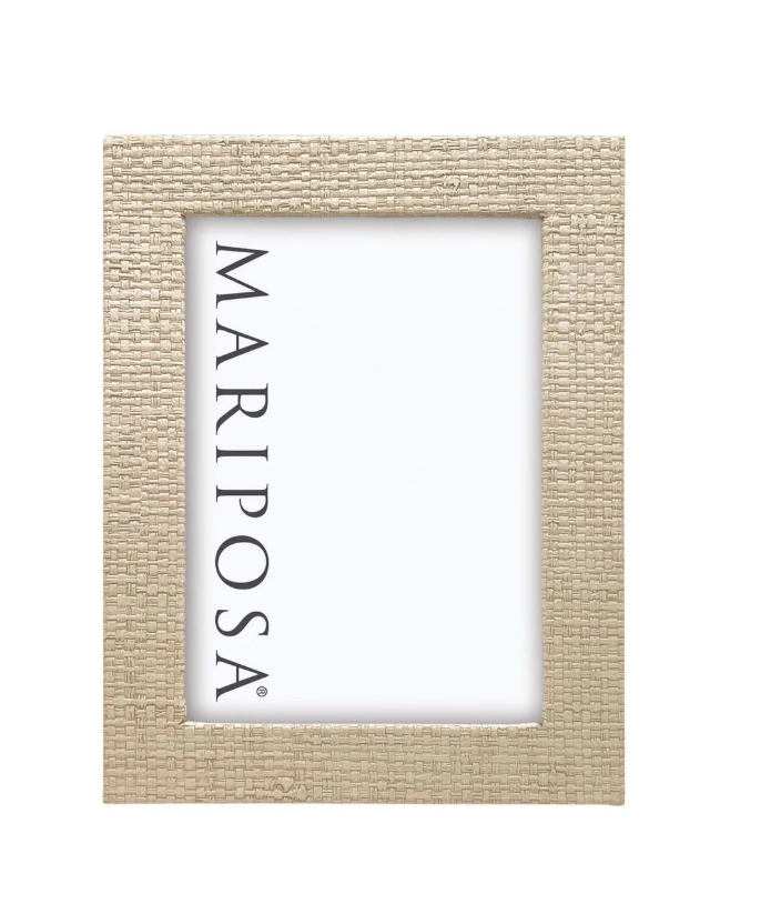 Mariposa Coconut Grove Faux Grasscloth Picture Frame