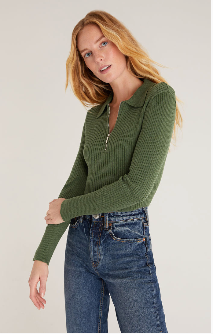 Z Supply Rico Zip Henley