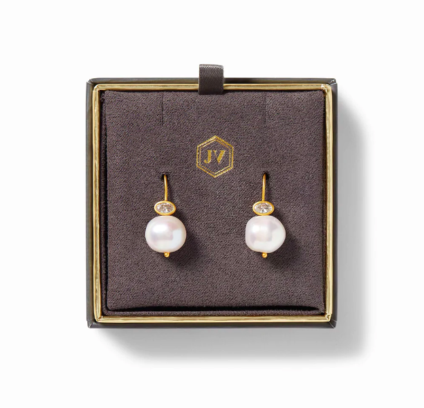 Julie Vos Marguerite Pearl Earrings