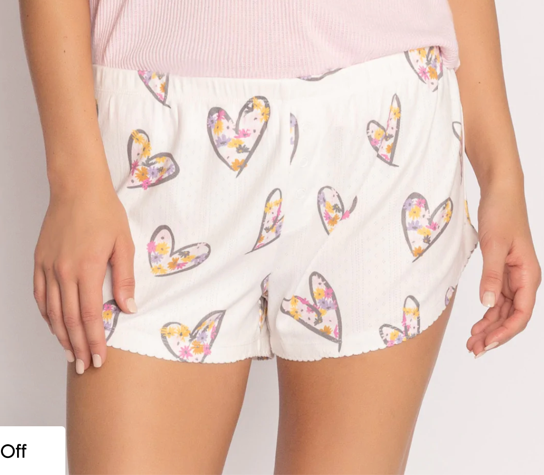 P.J. Salvage Heart of Daisies Shorts