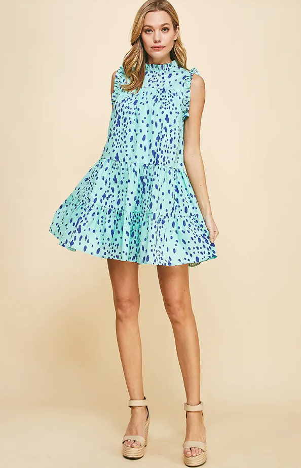 Pinch Tiered Mini Dress