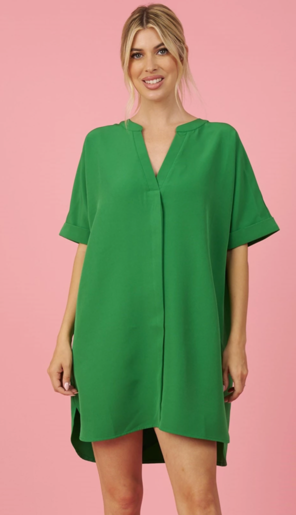 Glam V-Neck Dress