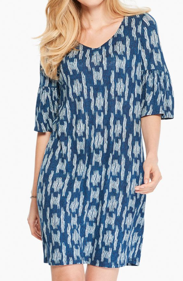 Nic + Zoe Indigo Waves Dress