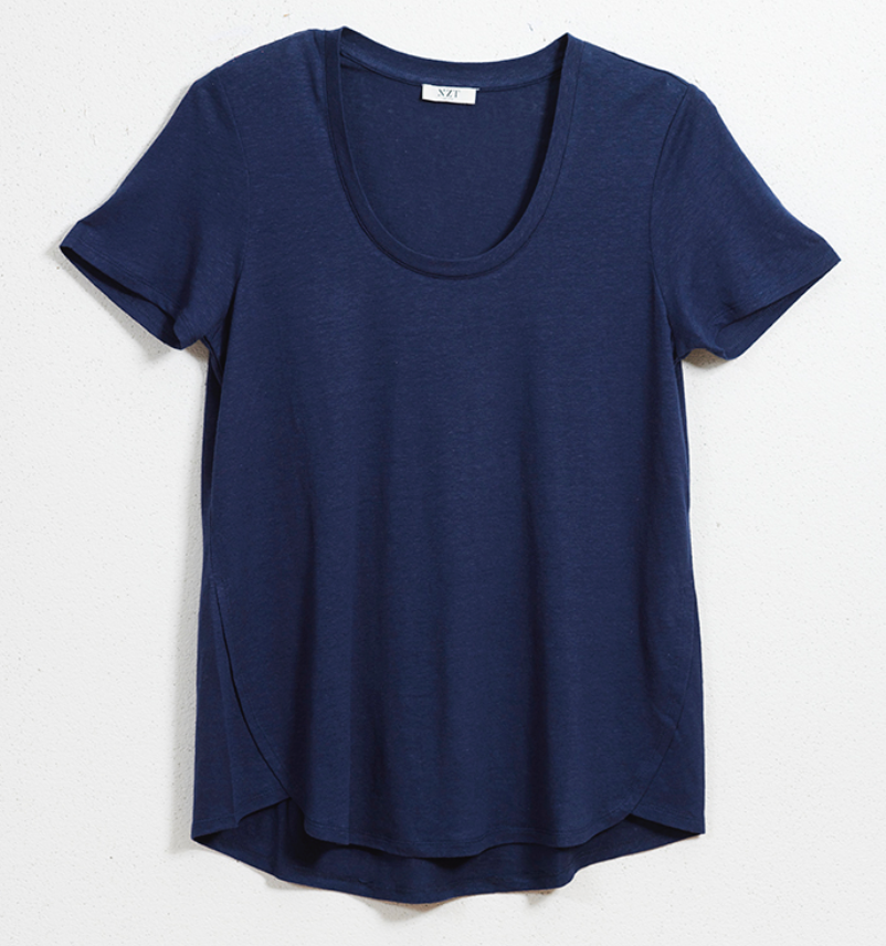 Nic + Zoe Shirttail Scoop Tee