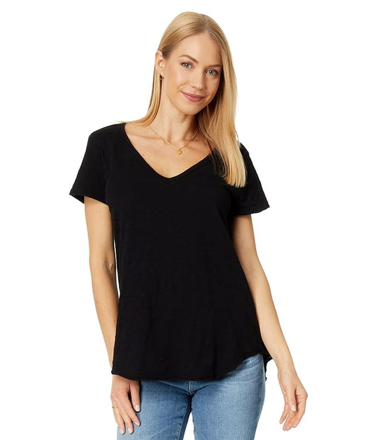 Dylan Slub V-Neck Short Sleeve