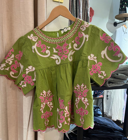 THML Embroidered Detailed Top