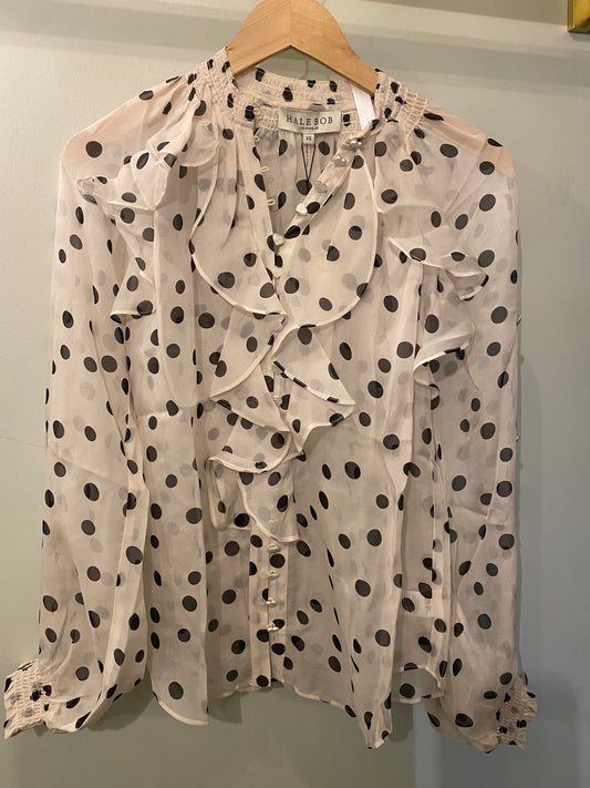 Hale Bob Jaylene Polka Dot Shirt