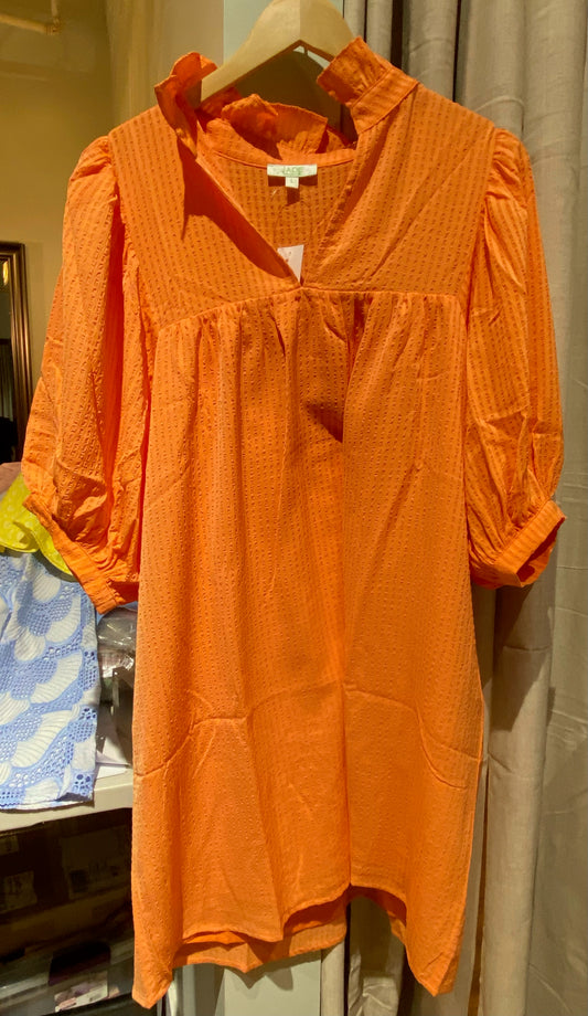 JADE High Neck Puff Sleeve Dress