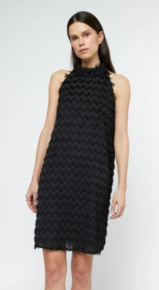 Wild Pony Short Fringe Halter Dress