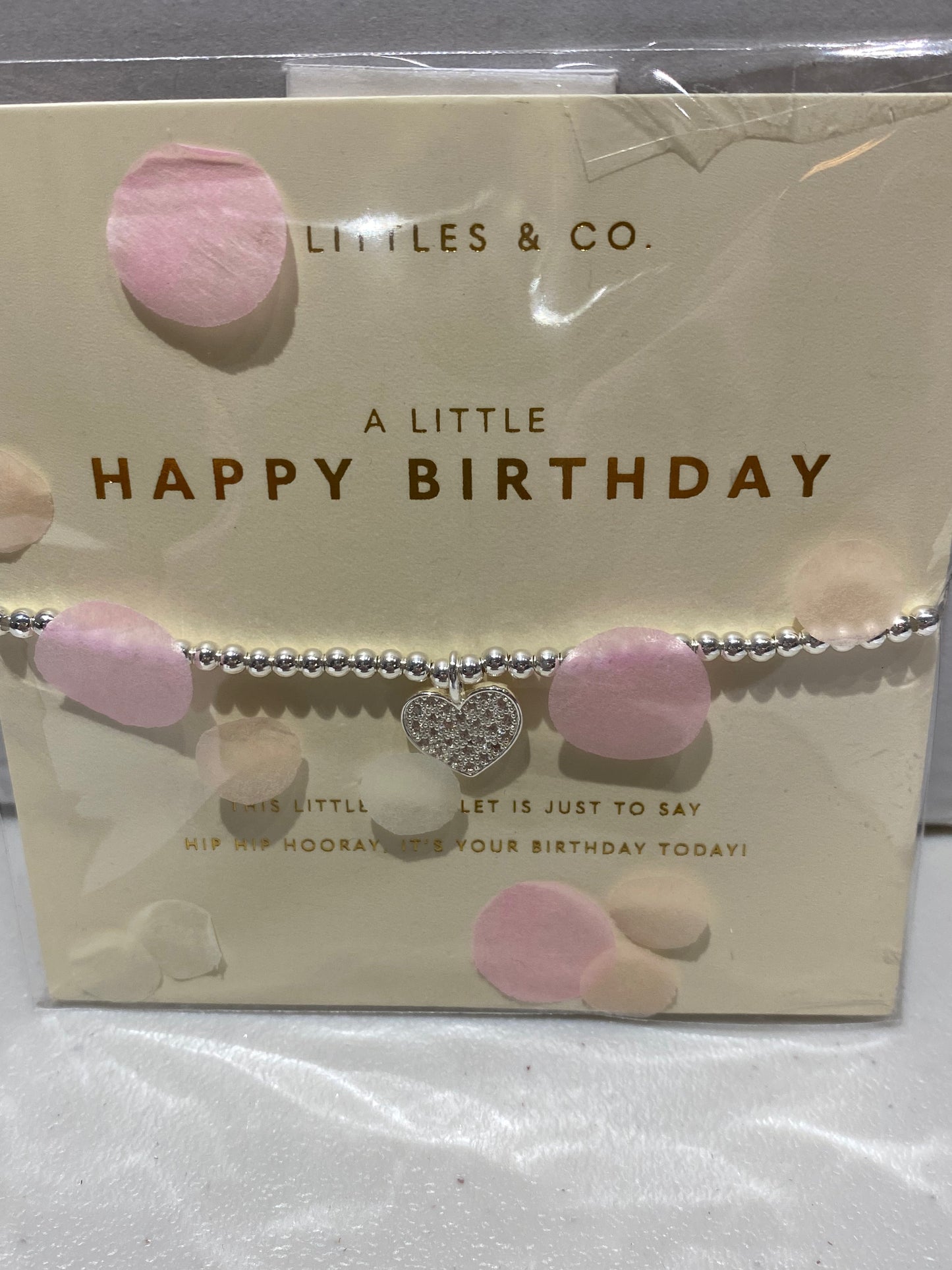 A Littles Confetti Package Silver Charm Bracelet