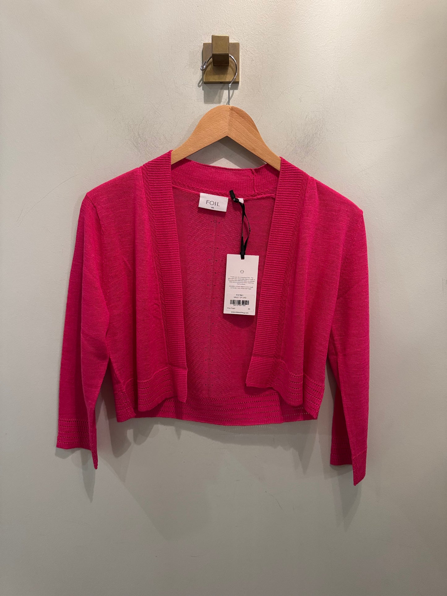 Foil Shrug It Off Cardigan