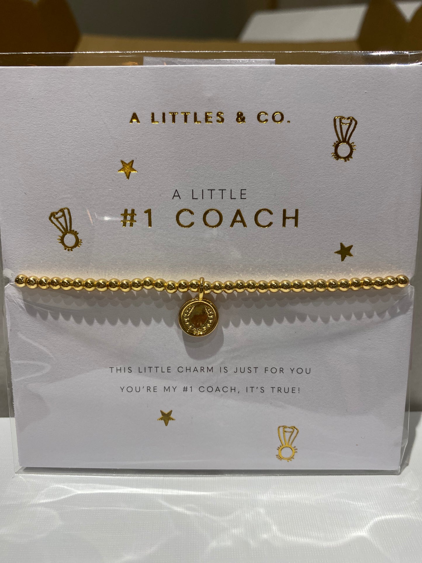 A Littles Gold-Tone Bracelet w Charm