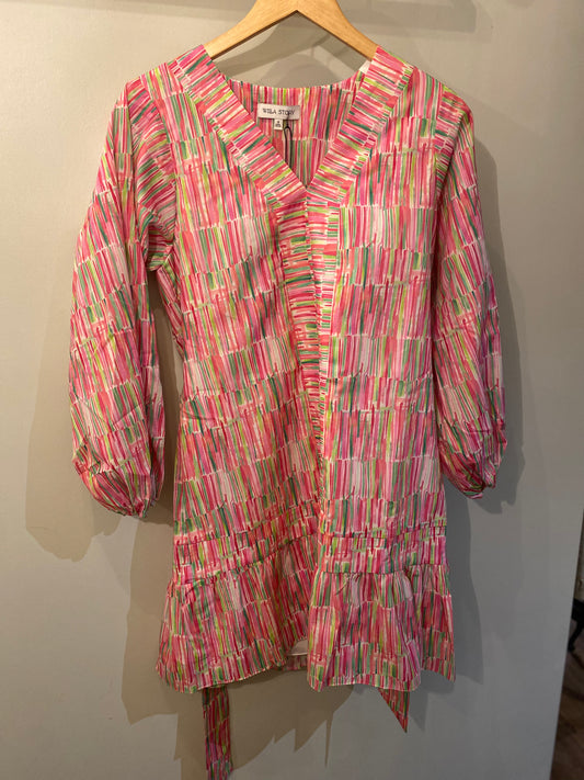 Willa Story LS Print Mini Dress