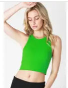 Nikibiki Chevron Highneck Crop Top