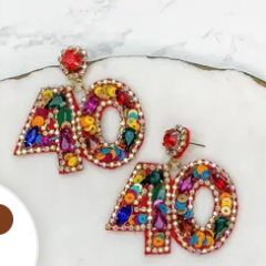 Prep Obsessed Birthday Earrings