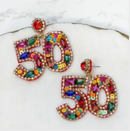 Prep Obsessed Birthday Earrings