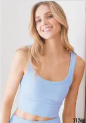 Nikibiki Chevron Ribbed Crop Top