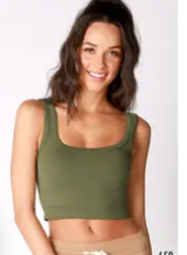 Nikibiki Chevron Ribbed Crop Top