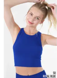Nikibiki Chevron Ribbed Crop Top