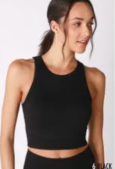 Nikibiki Chevron Highneck Crop Top