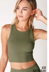 Nikibiki Chevron Highneck Crop Top