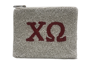 LA Chic Sorority Beaded Coin Pouch