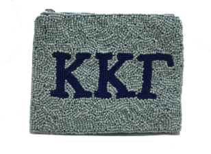 LA Chic Sorority Beaded Coin Pouch