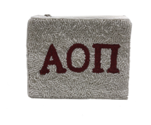 LA Chic Sorority Beaded Coin Pouch