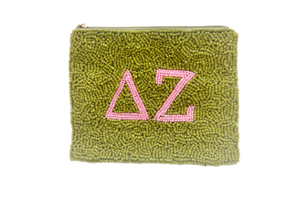 LA Chic Sorority Beaded Coin Pouch