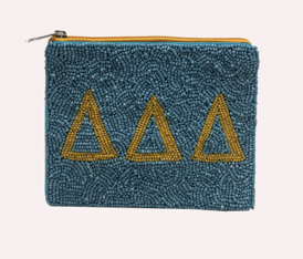 LA Chic Sorority Beaded Coin Pouch