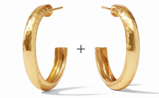 Julie Vos Havana Gold Hoop