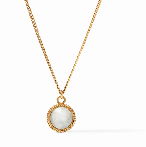 Julie Vos Fleur-de-Lis Solitaire Necklace