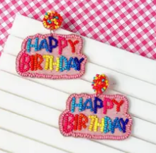 Prep Obsessed Birthday Earrings