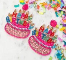 Prep Obsessed Birthday Earrings