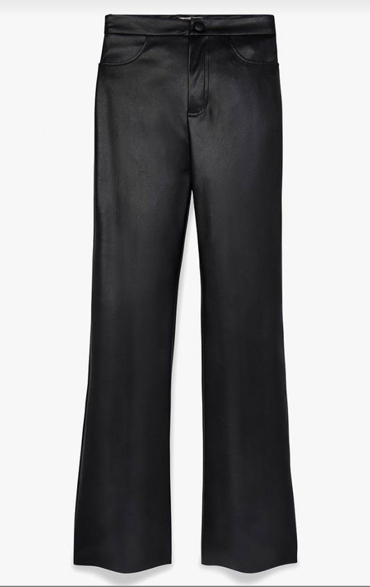 Nic + Zoe 31" Faux Leather Bootcut Pant
