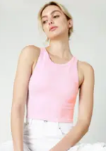 Nikibiki Chevron Highneck Crop Top