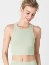 Nikibiki Chevron Highneck Crop Top