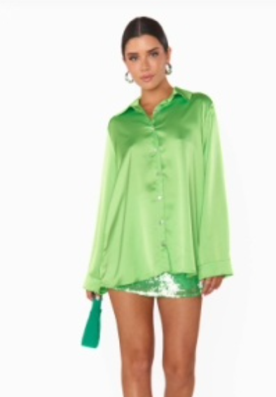 Mumu Smith Satin Button Down