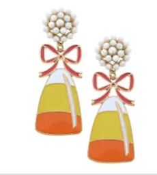 CANVAS Style Halloween Pearl Cluster Drop Earrings