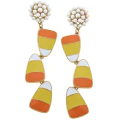 CANVAS Style Halloween Pearl Cluster Drop Earrings