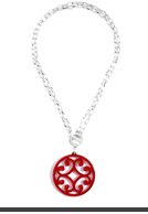 ZENZII Adjustable Cutout Resin Design Pendant Necklace