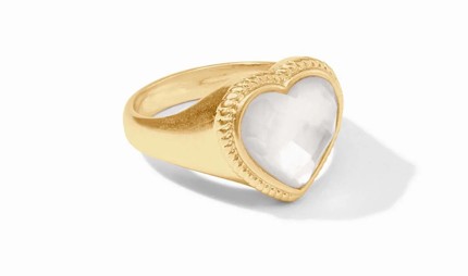 Julie Vos Heart Signet Ring