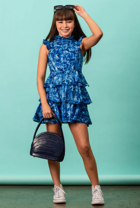 Miss Behave Girls Tania 3 Tier Ruffle Dress