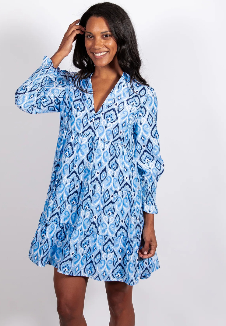 Sail to Sable L/S Fit & Flare Tunic Dress