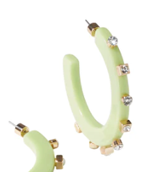 Smith & Co. City Girl Jewel Hoop Earrings