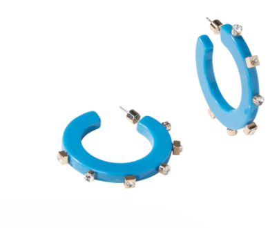 Smith & Co. City Girl Jewel Hoop Earrings