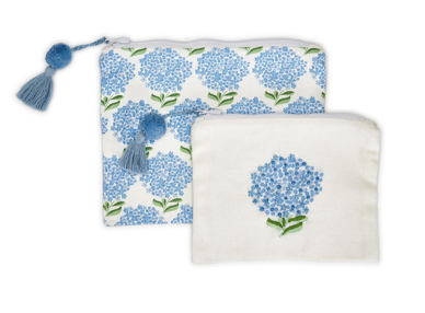 Two's Company Canvas Zipper Pouches 2pk