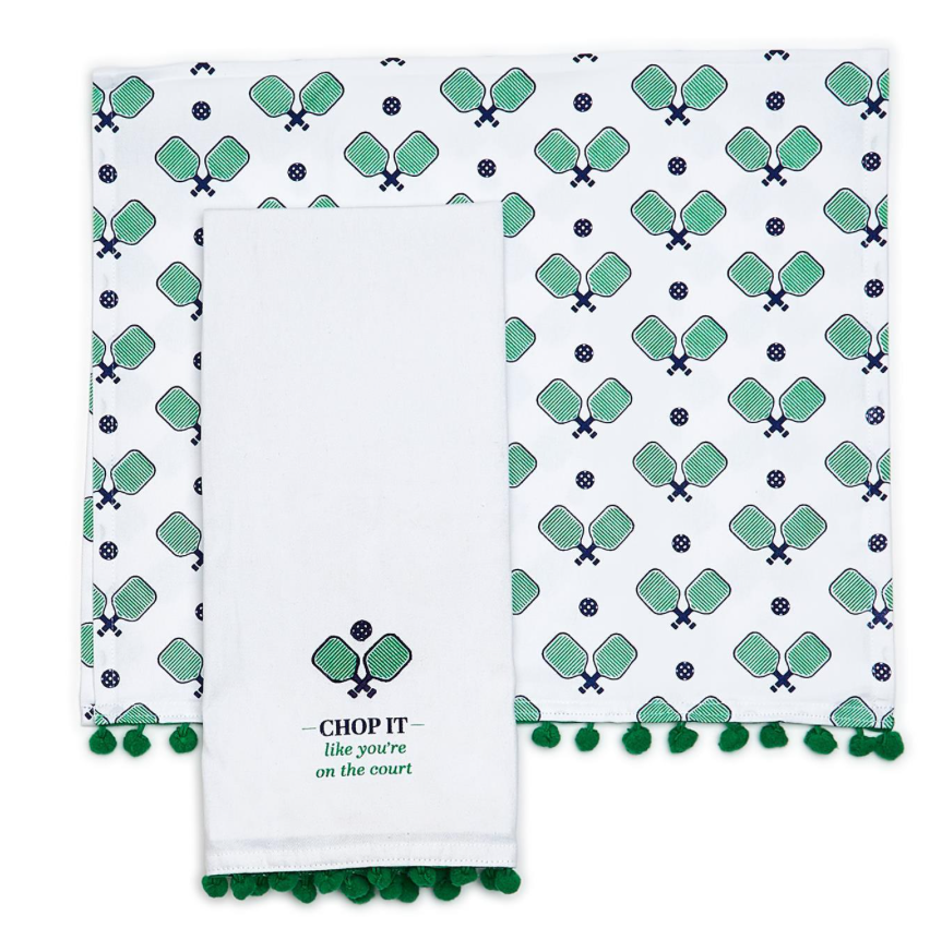 Two's Company Pickleball Dish Towels 2pk